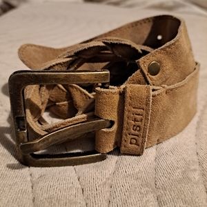 Pistil Tan Suede Belt